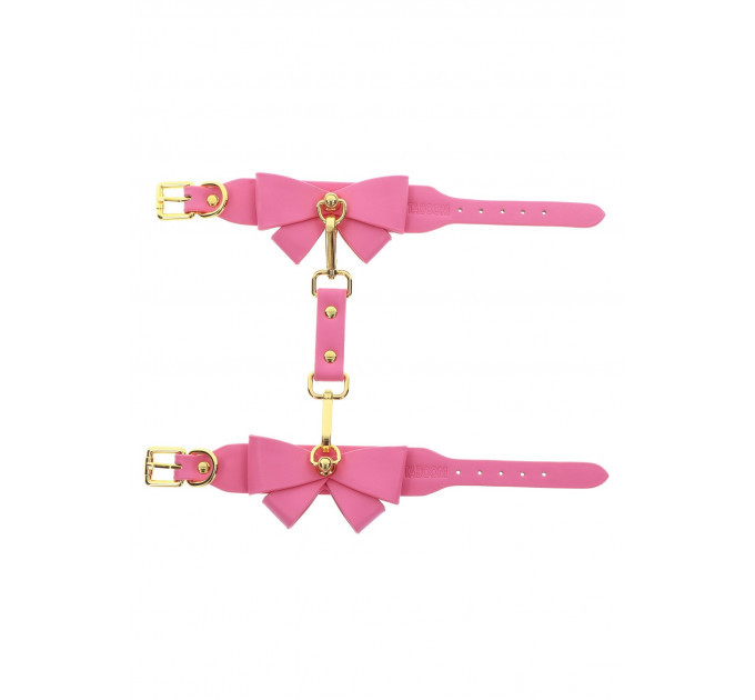 Поножи с бантиками Taboom Malibu Ankle Cuffs из веганской кожи, розовые