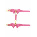Поножи с бантиками Taboom Malibu Ankle Cuffs из веганской кожи, розовые