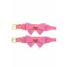 Поножи с бантиками Taboom Malibu Ankle Cuffs из веганской кожи, розовые