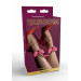 Поножи с бантиками Taboom Malibu Ankle Cuffs из веганской кожи, розовые