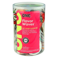 Набір оральних презервативів One Flavor Waves Chocolate Strawberry Полуниця у шоколаді (ціна за 5 шт)