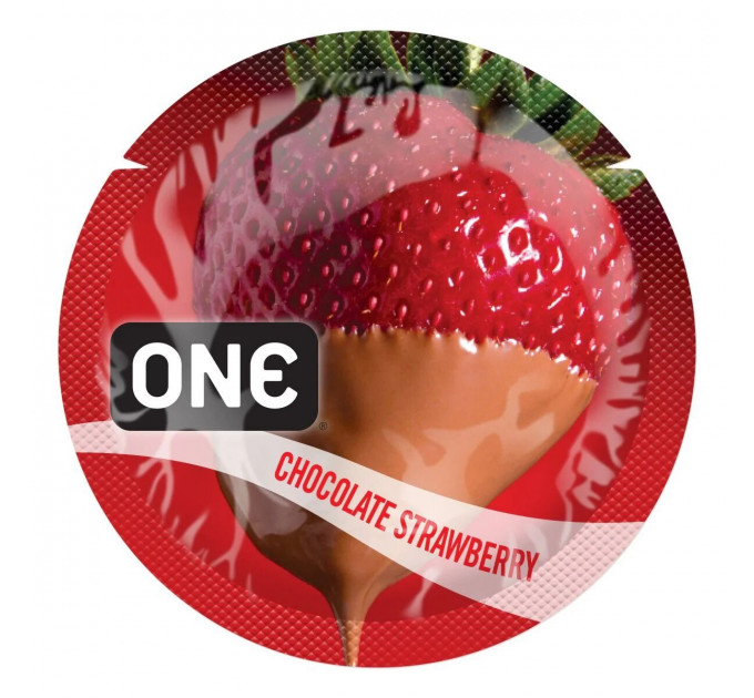 Набор презервативов 5шт One FlavorWaves Chocolate Strawberry шоколад с клубникой ( Цена за 5 шт)
