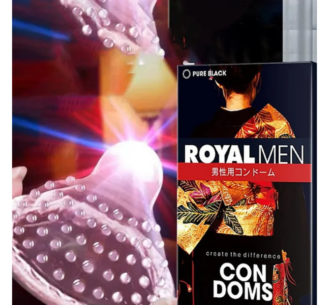 Презервативи OLO Royal Men з гіалуроновою кислотою (ціна за 10 шт. в упаковці)