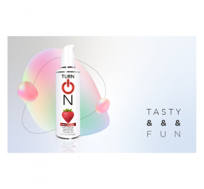 Съедобный лбрикант Wet Turn On Yummy Strawberry Flavored Lube 118 мл