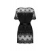 Сексуальный черный халат Obssesive Maderris peignoir M/L