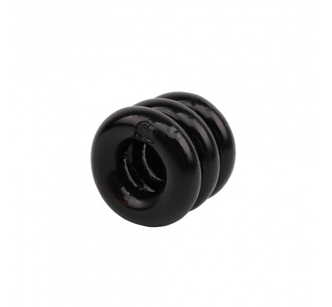 Широке ерекційне кільце з трьох ярусів Chisa GK Power Triad Cock Ring, чорне