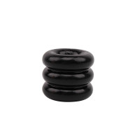 Широке ерекційне кільце з трьох ярусів Chisa GK Power Triad Cock Ring, чорне
