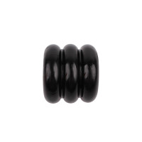 Широке ерекційне кільце з трьох ярусів Chisa GK Power Triad Cock Ring, чорне