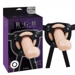 Страпон-насадка для стимуляции точки G Chisa R.G.B Sex Harntss Slim G на ремнях