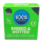 Стимулюючі презервативи EXS Ribbed & Dotted «Ребристі та точкові» (ціна за пачку, 3 шт.)