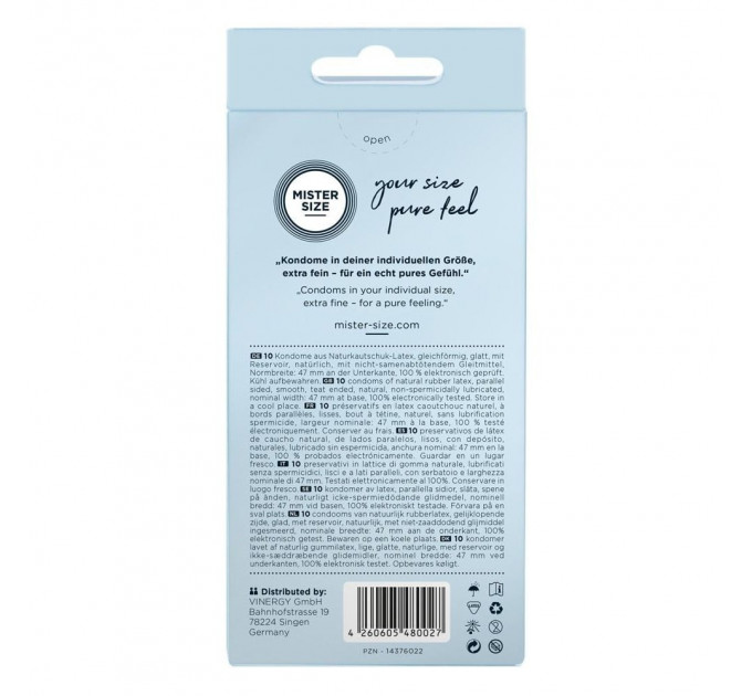 Презервативи Mister Size 47mm pack of 10