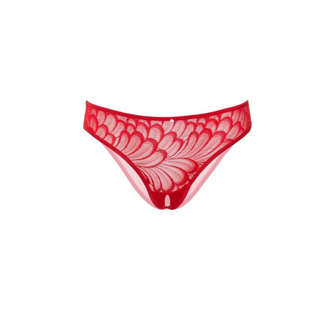 Трусики с цветочной аппликацией и открытым доступом Daring Intimates черный, S/M