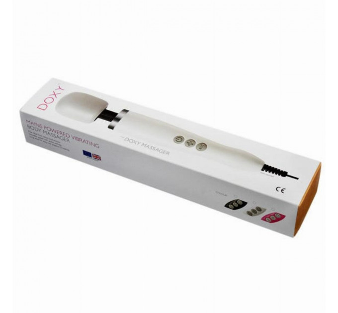 Вибромассажер-Микрофон DOXY Wand Massager, белый
