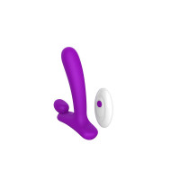 Вібратор у формі літери" L" зі стимуляцією клітора і точки G Chisa Lust Ripple Horny, фіолетовий
