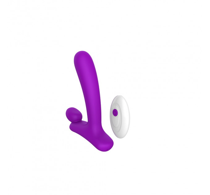 Вибратор в форме буквы" L"со стимуляцией клитора и точки G Chisa Lust Ripple Horny, фиолетовый
