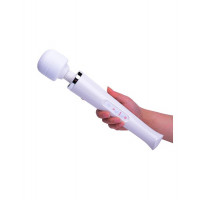 Вібромасажер зі знімною головкою Magic Massager Wand, білий