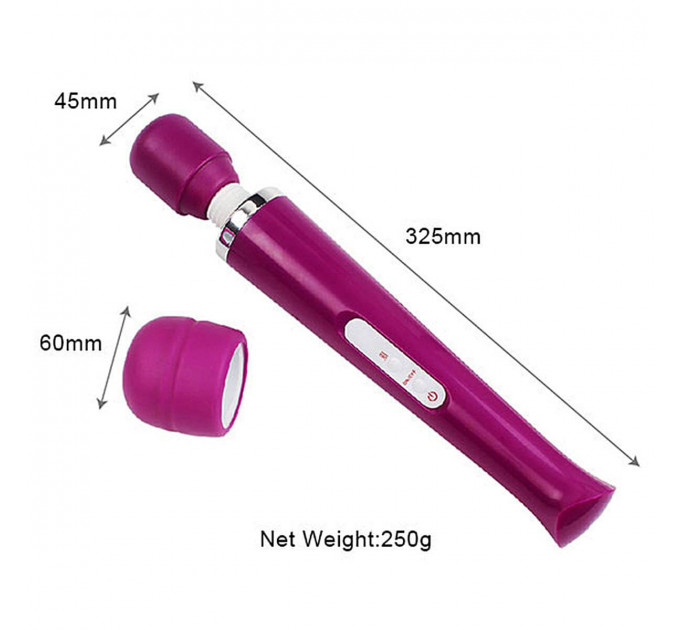 Вибромассажер с съемной головкой Magic Massager Wand, белый