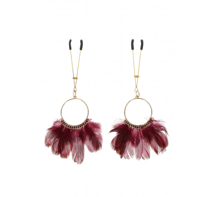 Зажимы на соски Tweezers With Feathers