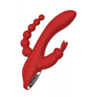 Вібромасажер потрійний Dream toys RED REVOLUTION HERA