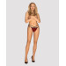 Трусики Obsessive Sugestina Bordeaux-Black S/M