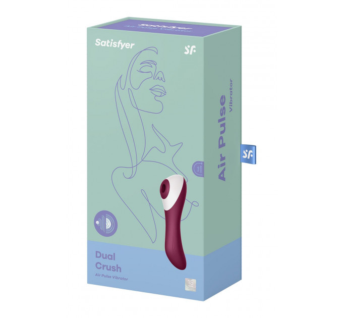 Вакуумний кліторальний стимулятор із вібрацією Satisfyer Dual Crush