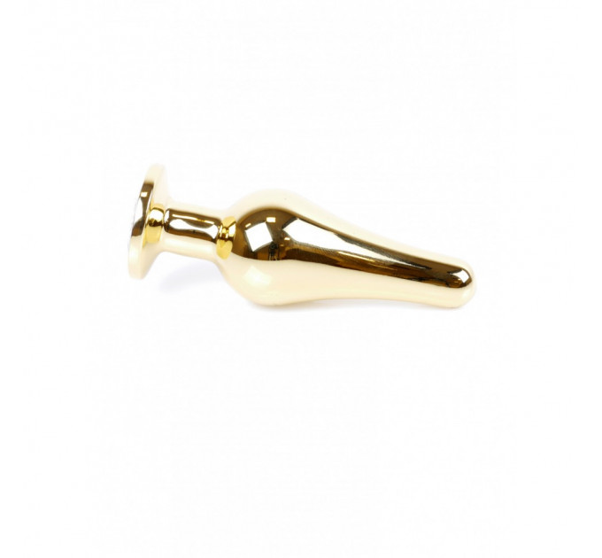 Анальная пробка с красным камнем Plug-Jewellery Gold BUTT PLUG- Red