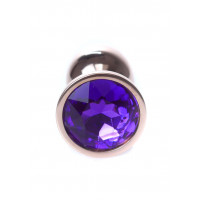 Анальна пробка S з фіолетовим каменем Jewellery