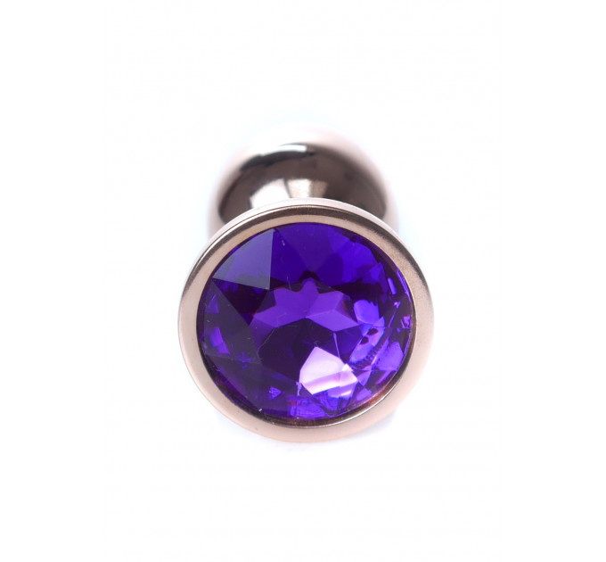 Анальная пробка S с фиолетовым камнем Jewellery