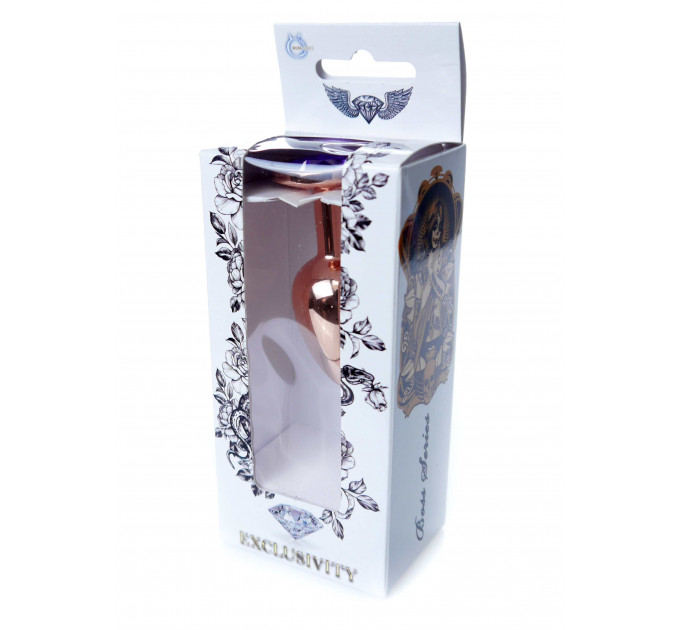Анальная пробка S с фиолетовым камнем Jewellery