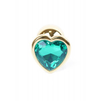 Анальна пробка S із зеленим каменем Boss of toys Jewellery