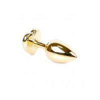 Анальна пробка S із зеленим каменем Boss of toys Jewellery
