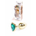 Анальна пробка S із зеленим каменем Boss of toys Jewellery
