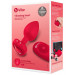 Анальна пробка з вібрацією і пультом управління B-Vibe Vibrating Heart Plug M/L Red