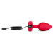 Анальна пробка з вібрацією і пультом управління B-Vibe Vibrating Heart Plug M/L Red