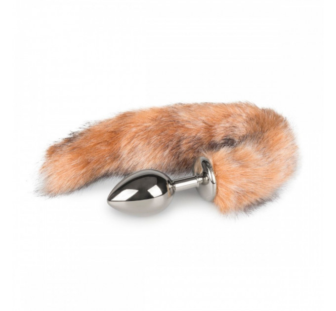 Анальна пробка M Silver Fox Tail Plug Dildo Butt Plugs Easy Toys