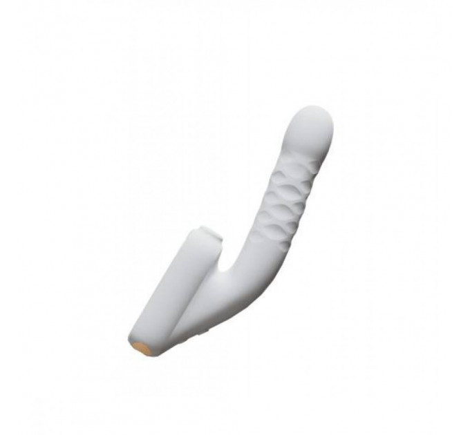Бесконтактный вибратор-стимулятор c фрикциями Qingnan No.7 Thrusting with Suction White