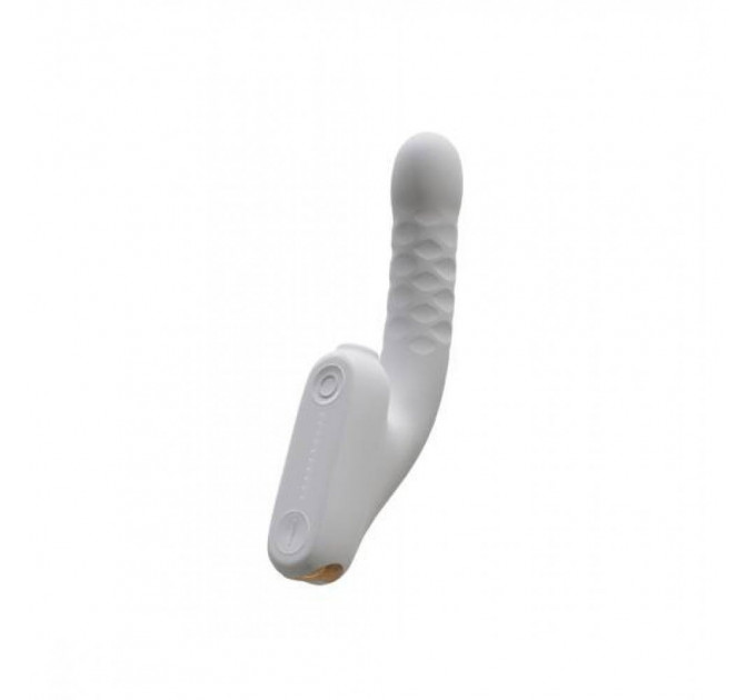 Бесконтактный вибратор-стимулятор c фрикциями Qingnan No.7 Thrusting with Suction White