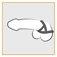 Кільце ерекційне подвійне Bad Kitty Cock Ring, 3.2 см