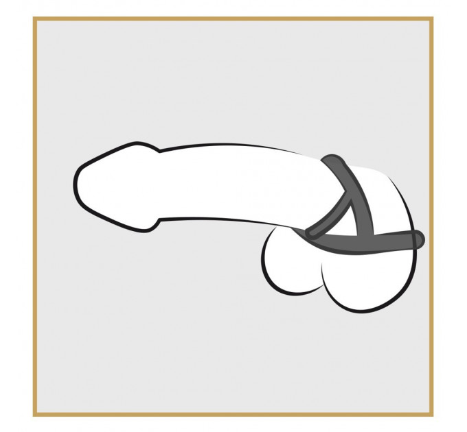 Кільце ерекційне подвійне Bad Kitty Cock Ring, 3.2 см