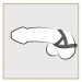 Кільце ерекційне подвійне Bad Kitty Cock Ring, 3.2 см
