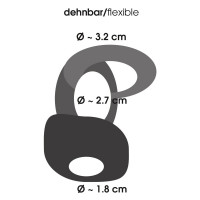 Кільце ерекційне подвійне Bad Kitty Cock Ring, 3.2 см