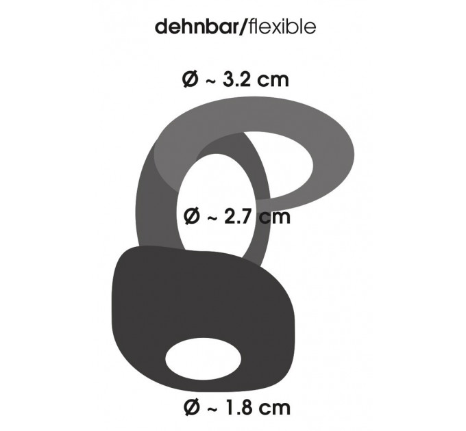 Кільце ерекційне подвійне Bad Kitty Cock Ring, 3.2 см