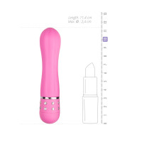 Вібратор Love Diamond Vibrator рожевий, 11 см