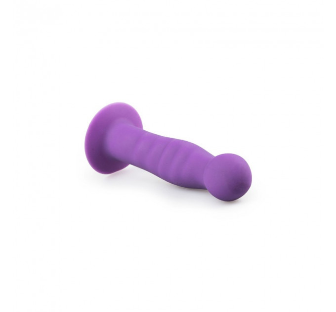 ET200PUR Фаллоимитатор на присоске Easytoys фиолетовый, 14.2 х 2.8 см