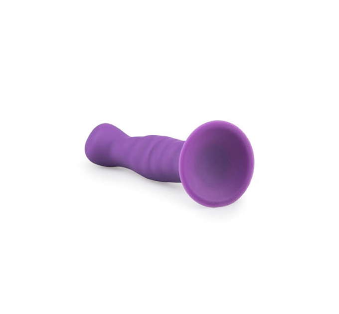 ET200PUR Фаллоимитатор на присоске Easytoys фиолетовый, 14.2 х 2.8 см
