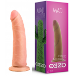 Фаллоимитатор на присоске EGZO Ciberskin Powerful Lover из киберкожи, телесный