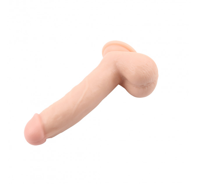 Фаллоимитатор с яичками Chisе Ballsy Super Cock на присоске, бежевый