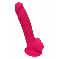 Фаллоимитатор реалистичный Dream Toys Real Love на присоске с яичками, розовый