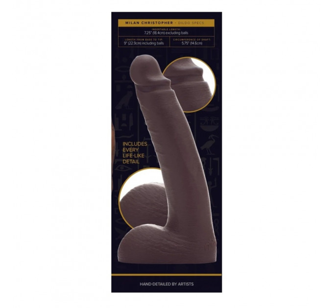 Фаллоимитатор реалистичный Fleshlight Fleshjack Boys Milan Christopher, коричневый, 23 см