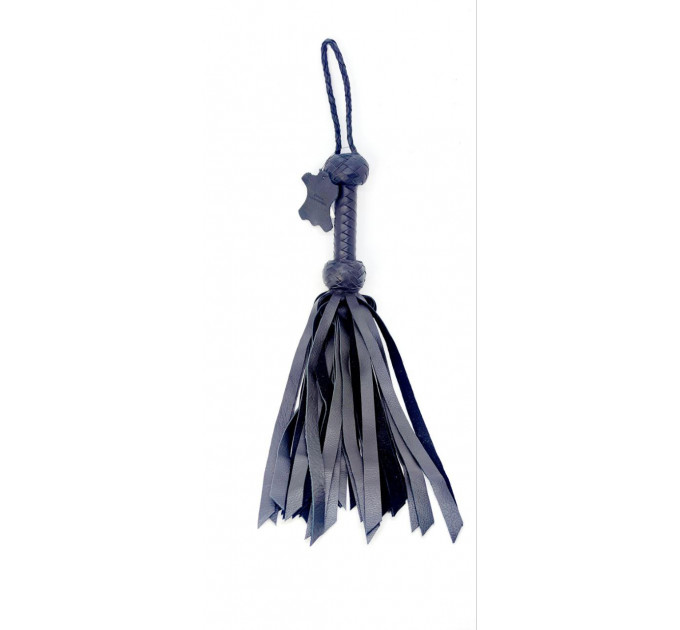 Флоггер кожа Ds Fetish Calf Leather Flogger Round Knotting XA313